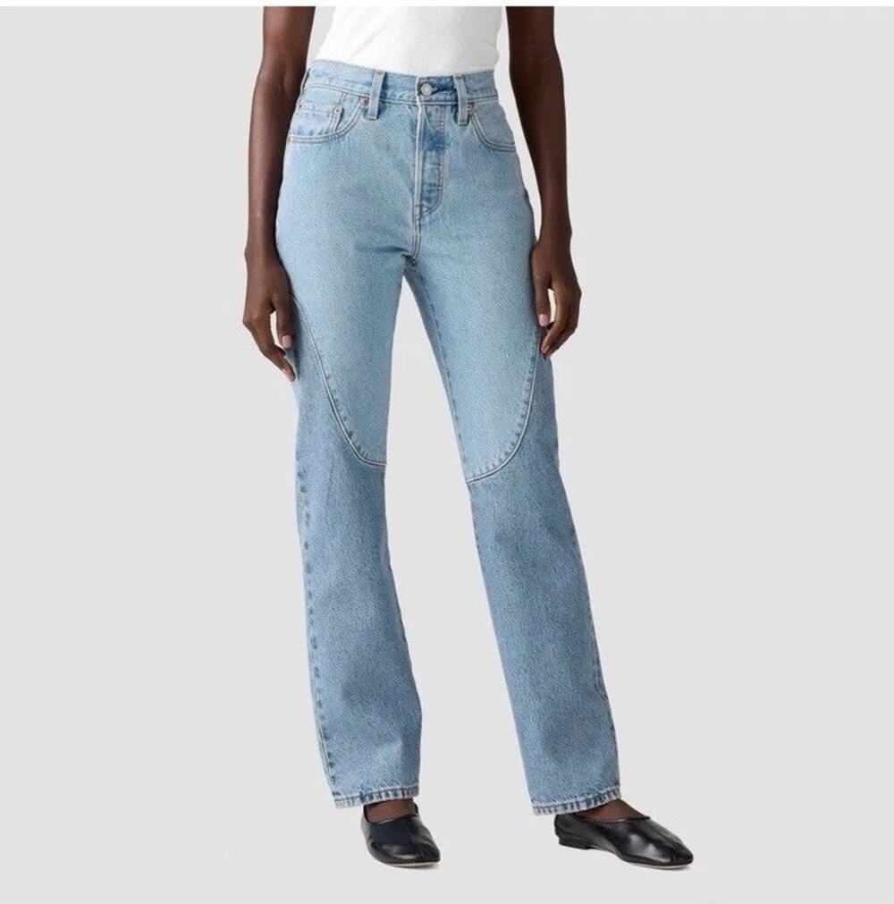 Levi's 501 County Fair Jeans Two Tone Chap Style Size 26 Western Riding Chaps